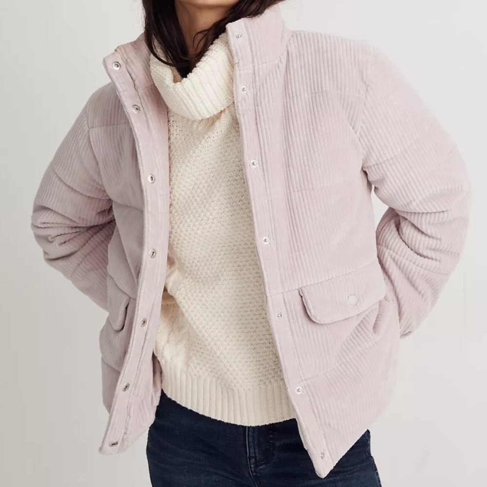 [Brand NWT] Madewell Wyman Quilted Corduroy Puffer Jacket